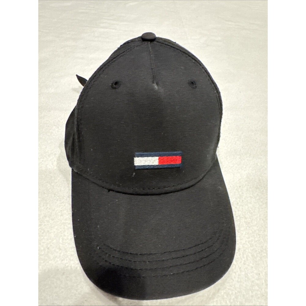 Tommy Hilfiger Classic Rétro Hat Cap Black Flag Logo Adjustable